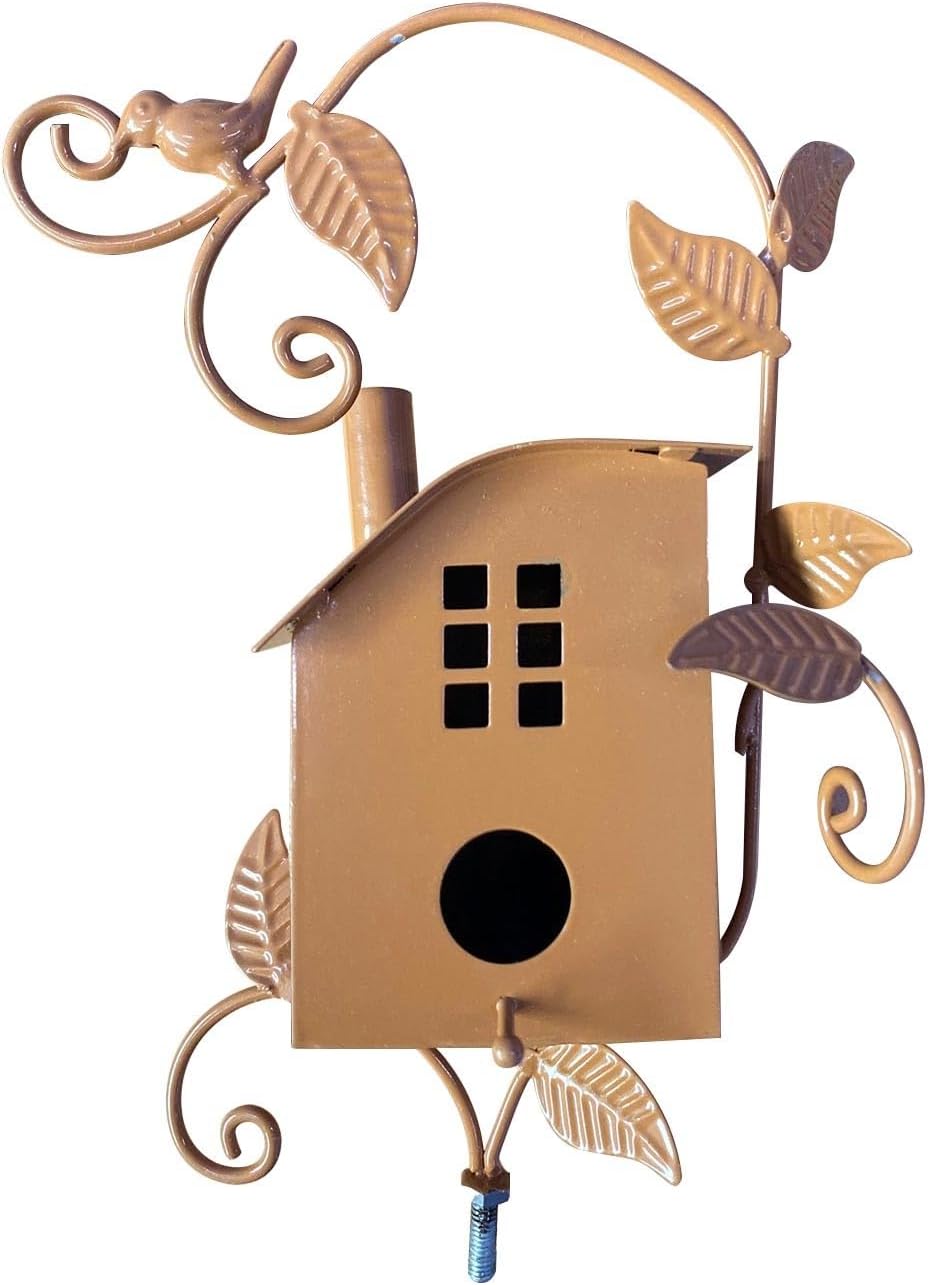 Birdhouses Iron Bird House for Outside Hanging,Water Proof