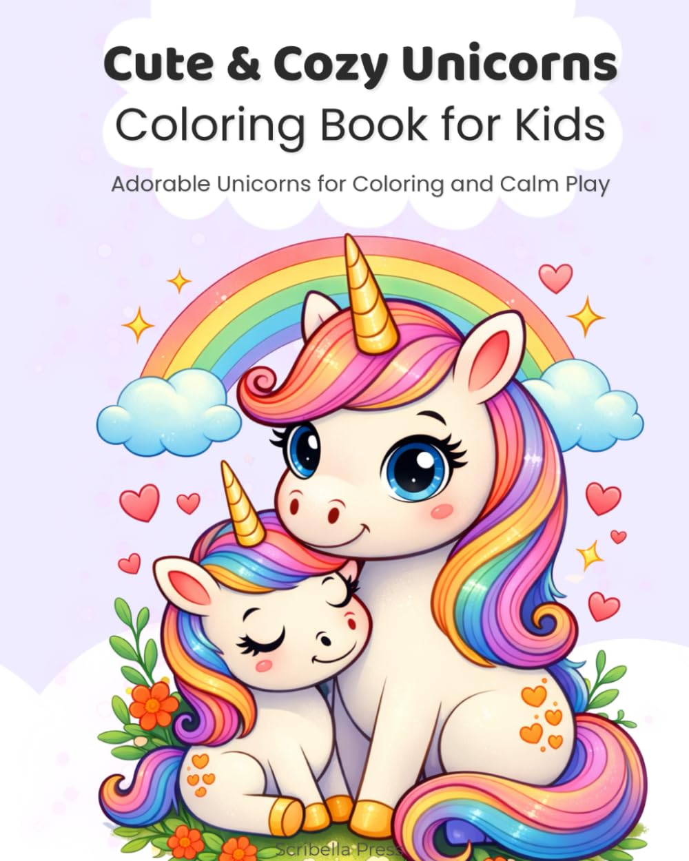 Cute & Cozy Unicorns Coloring Book for Kids: Adorable Unicorns for Calm Play, Creativity, and Relaxation