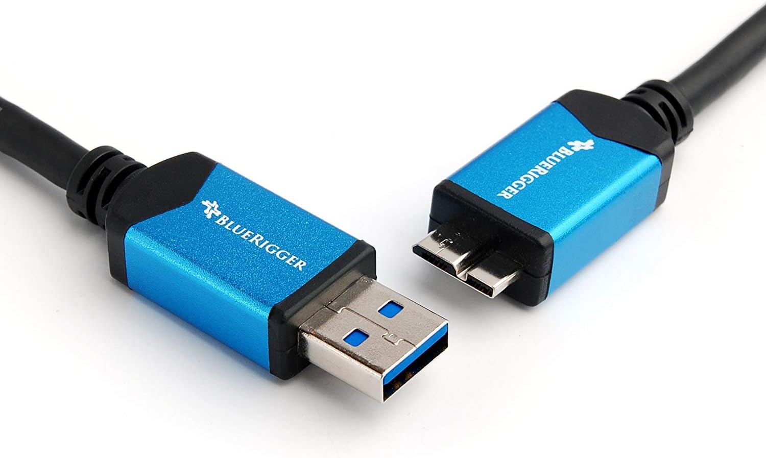 BlueRigger SuperSpeed SlimFit USB 3.0 Type A to Micro USB-B 3.0 Cable (6 Feet)