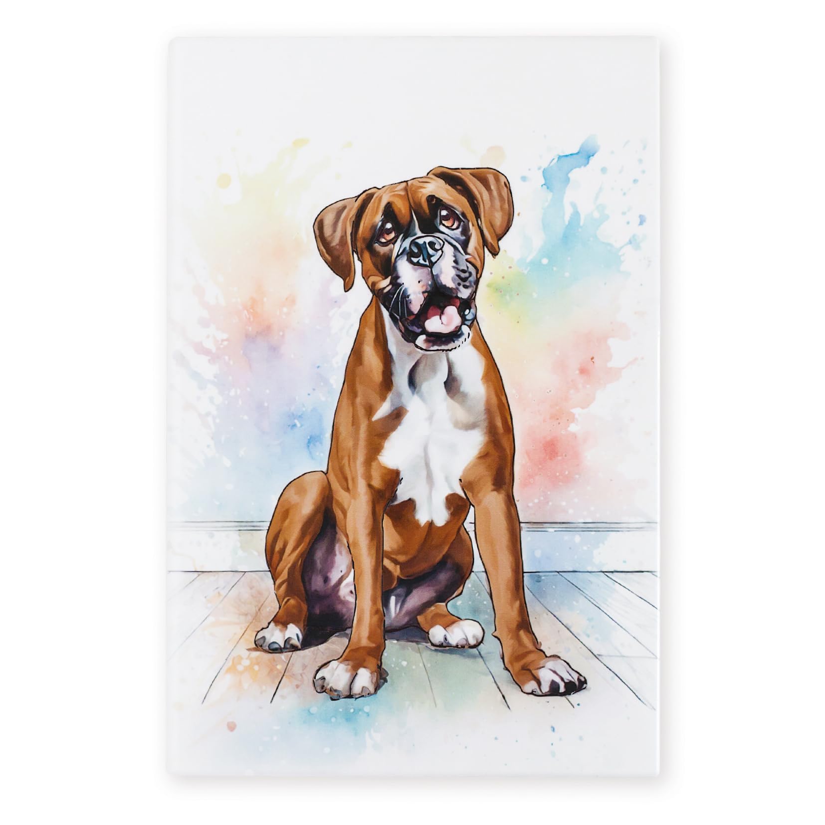 Art of Arora 2863 Boxer Ceramic Tile Picture Plaque Wall Art 30 x 20cm