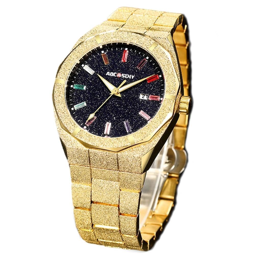 Reloj de pulsera de cuarzo de acero inoxidable para hombre de negocios, de lujo, con fecha automática, con manecillas luminosas, relogio masculino