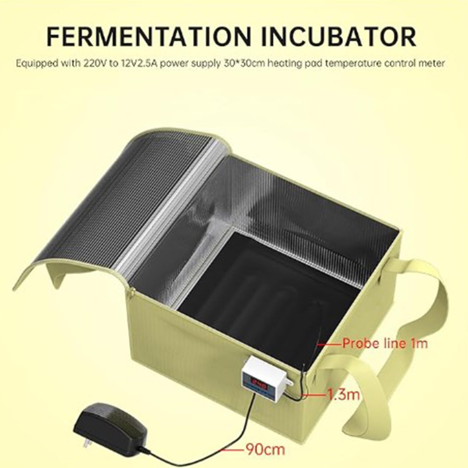 Brot-Gärbox, Brot-Wärmebox - Wasserdichter Sauerteig-Starterwärmer | Automatische Abschaltfunktion, Fermentationsausrüstung