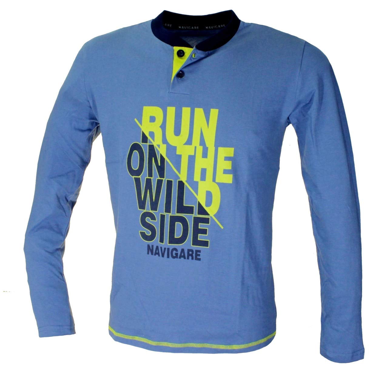 Pigiama Ragazzo Navigare Cotone Jersey Manica Lunga 10-12-14-16 Anni 215583