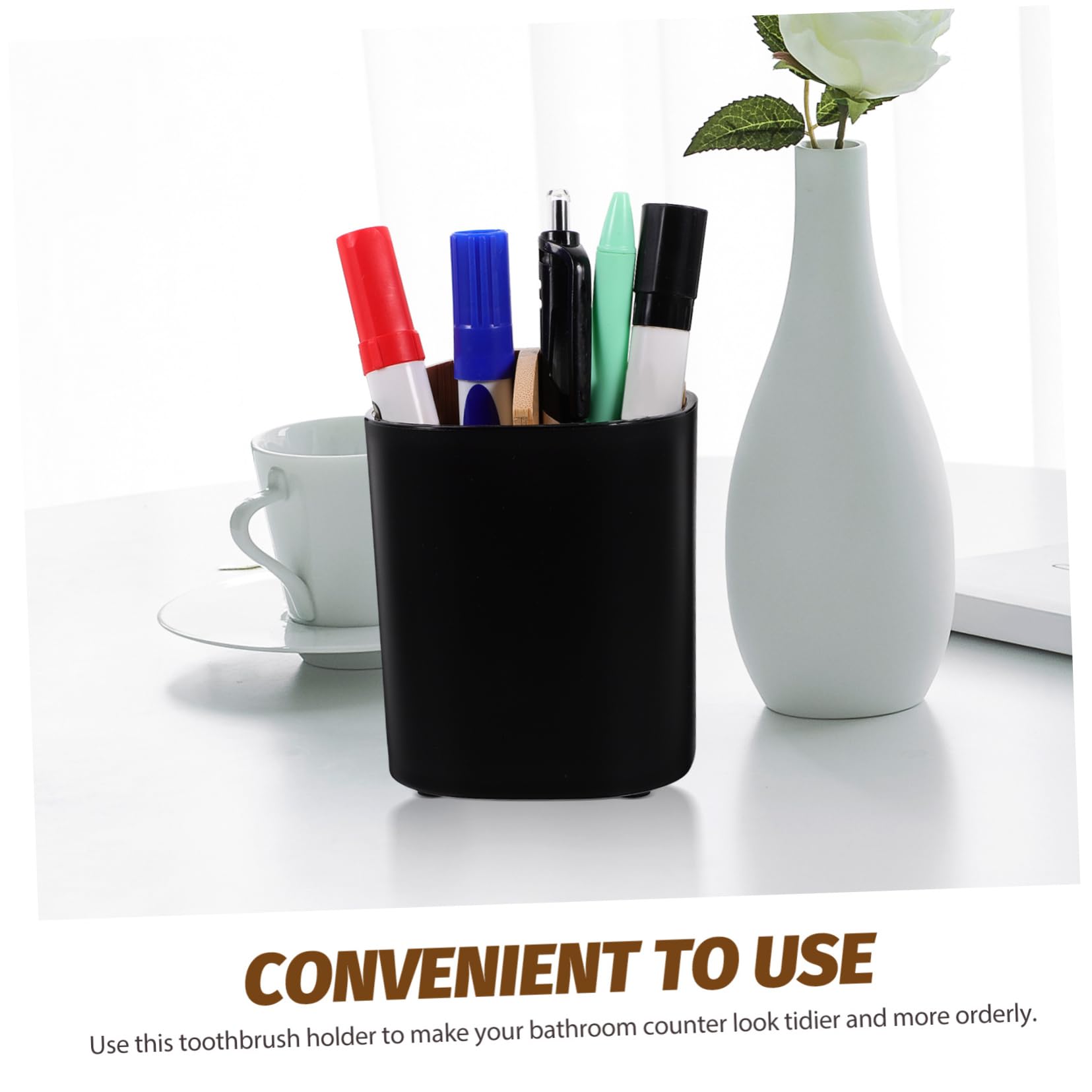 MAGICLULU Supporto Portaspazzolino Da Denti 5 Pezzi 2 Slot Portaspazzolino Per Dentifricio Robusto Organizer Non Domestico