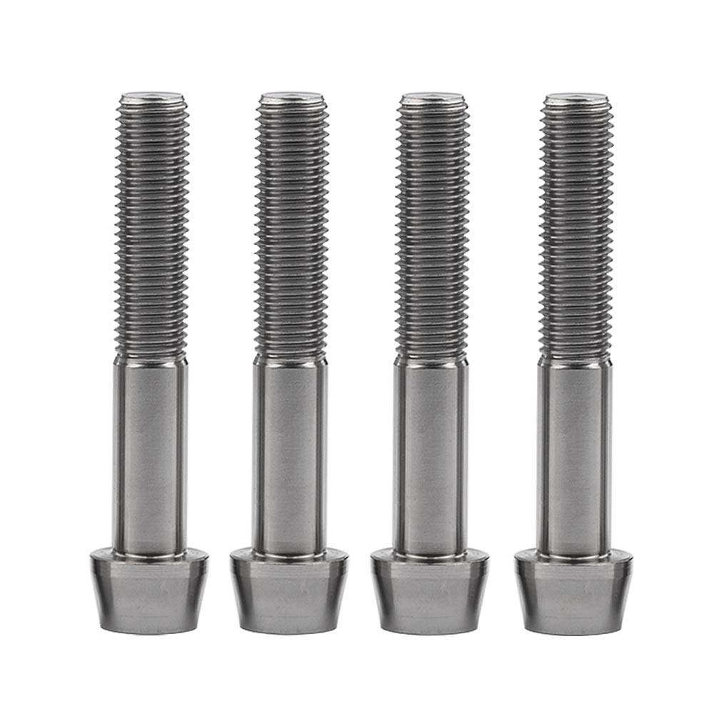 Bullone in titanio M10 x 60 mm, passo 1,25 mm, viti a testa conica per motore pinza freno anteriore Ducati, confezione da 4