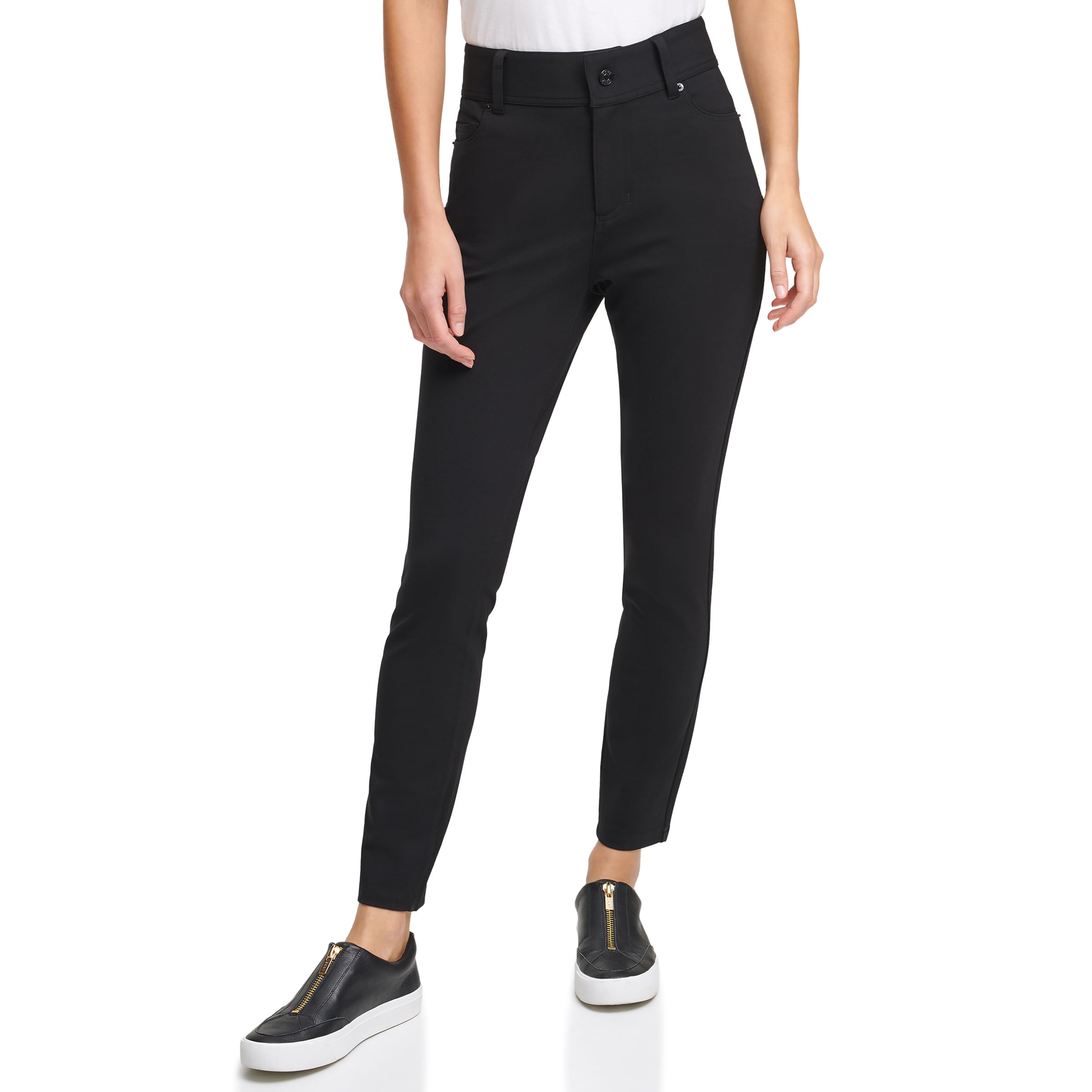 DKNY Womens Workwear Slim Stretch Pant