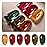 GAOY Wonder Color Gel Nail Polish, Jelly Red Green Brown Yellow Hot Pink Colors Sheer Gel Polish Kit for Salon Manicure and Nail Art DIY at Home