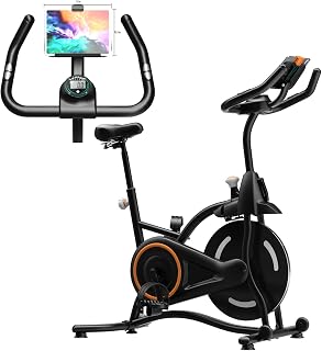 Cyclerade Exercise Bike, Low Noise Indoor Stationary Cycling Bike with APP Sports Data Link Adjustable Resistance With Flat Stand