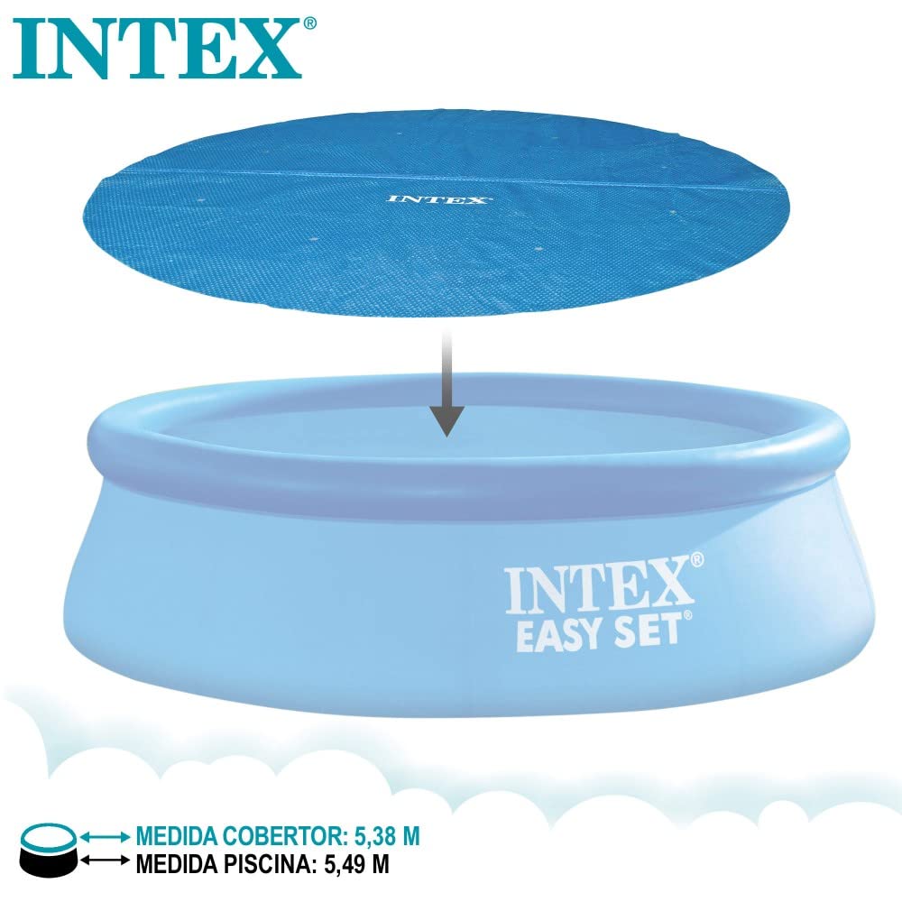 Intex Bâche Solaire pour Piscine Easy &Frame 549 - Bleu 28015