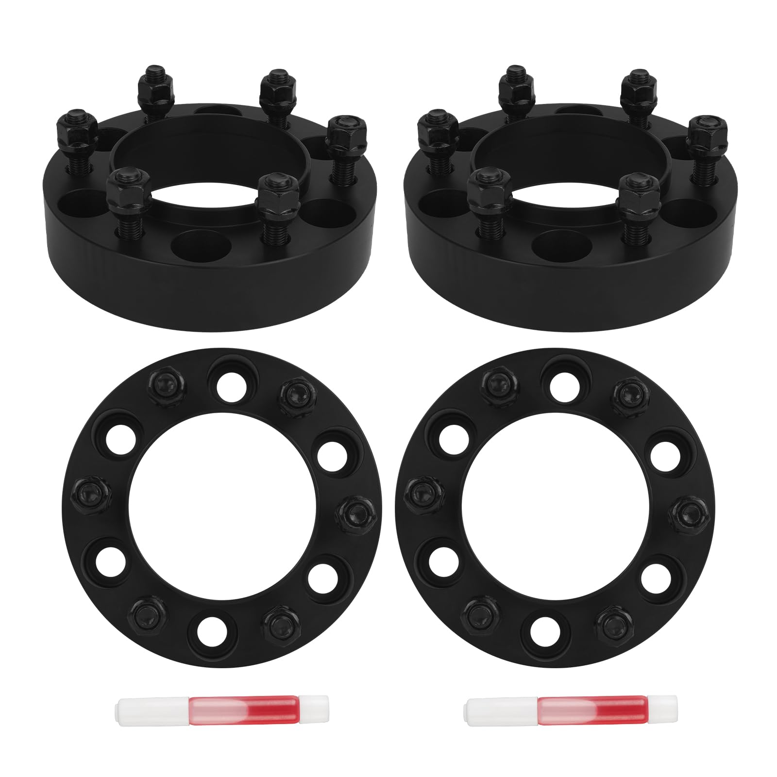 AUTOSITY 6x5.5 Hub Centric Wheel Spacers 1.5" for Tacoma, 4Runner, Tundra, FJ Cruiser, Sequoia, GX460, GX470, 106mm Hub Bore & M12x1.5 Studs, 6 Lug Forged Spacers, 4pcs