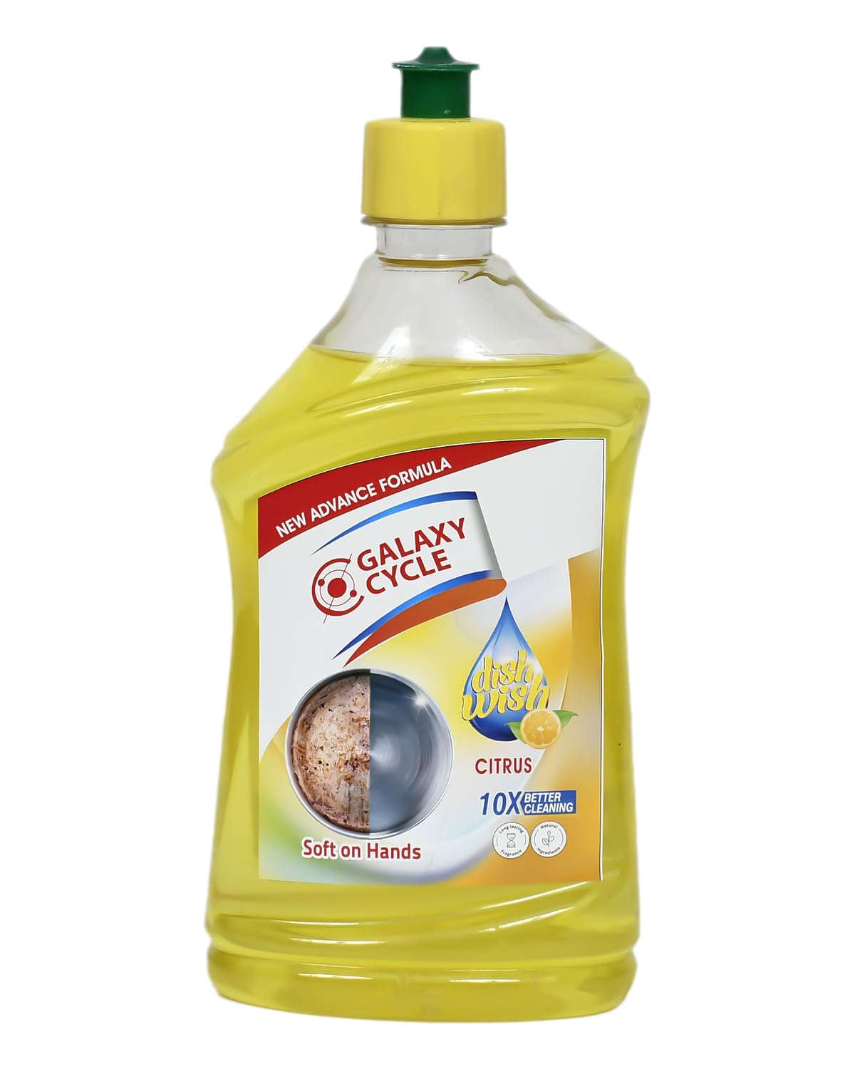 Liquid Dish Wash Gel 500ml Active Salt & Lemon| 2x Faster Tough Grease Removal & Natural Fragrance| Removes Odour| Easy Lather & Rinse Off| Leaves No White Residues| Hand-Safe (Pack of 1)-image-37