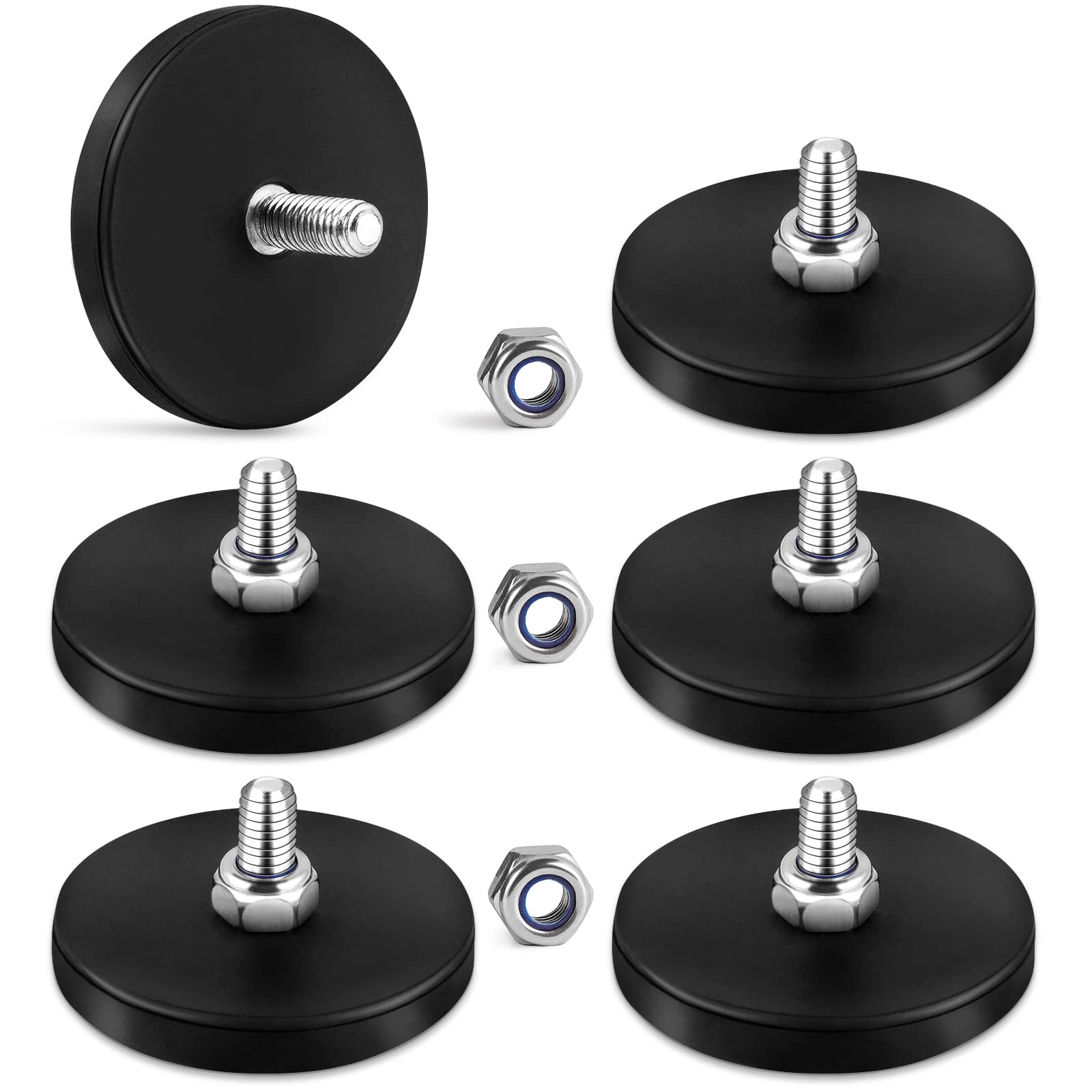 Learay Rubber Coated Magnets, 31LBS Neodymium Magnet Base, 10 Pack — Amazon image 7