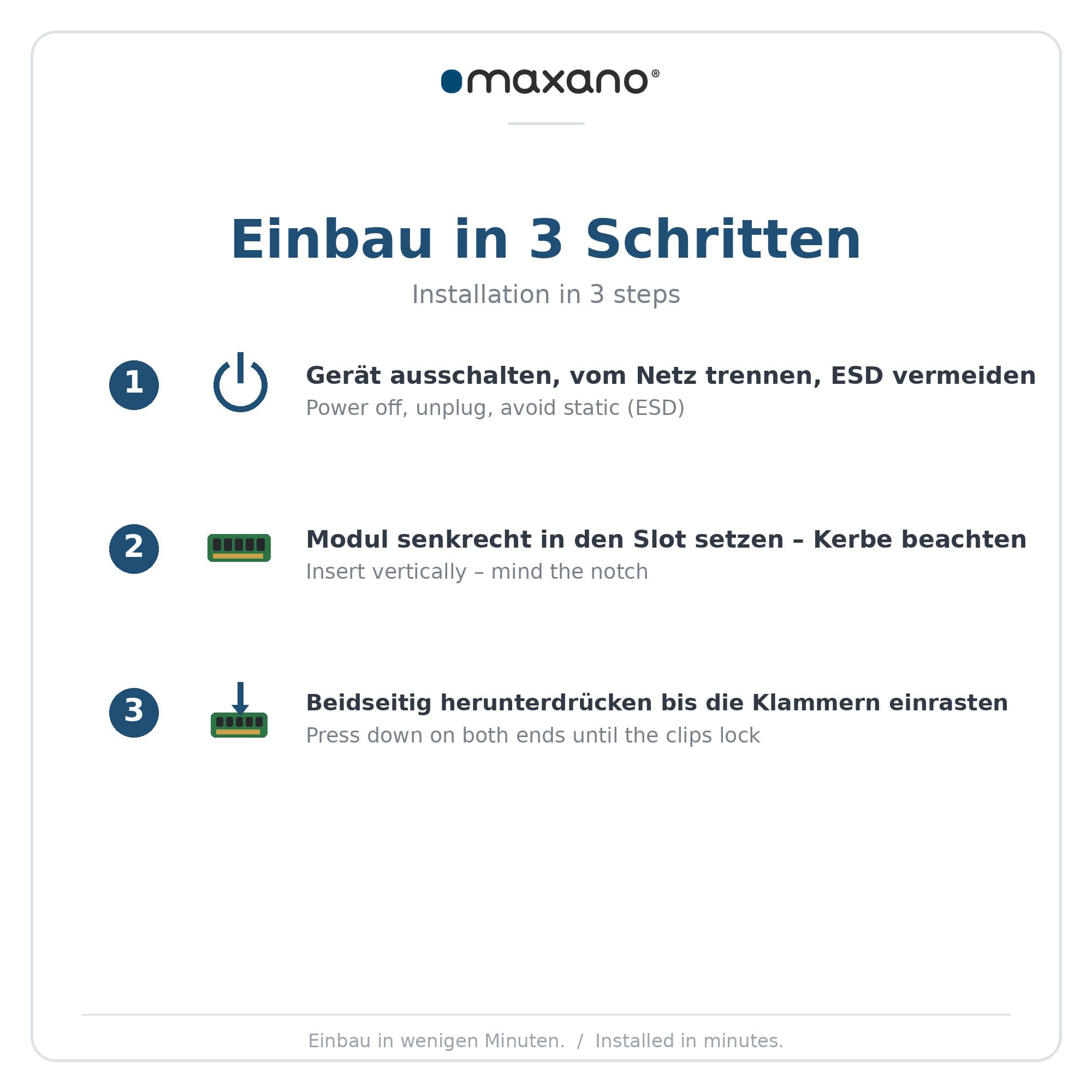 Maxano 32GB RAM kompatibel mit Dell Precision 7810 Tower (DDR4 PC4-19200, RDIMM, ECC)
