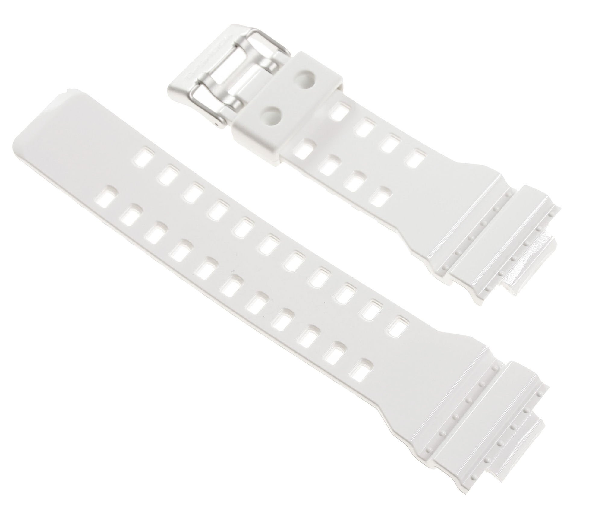 Casio 10347710 Genuine Factory Replacement White Rubber Watch Band fits G-8900A-7 GA-100A-7A GR-8900A-7 GW-8900A-7