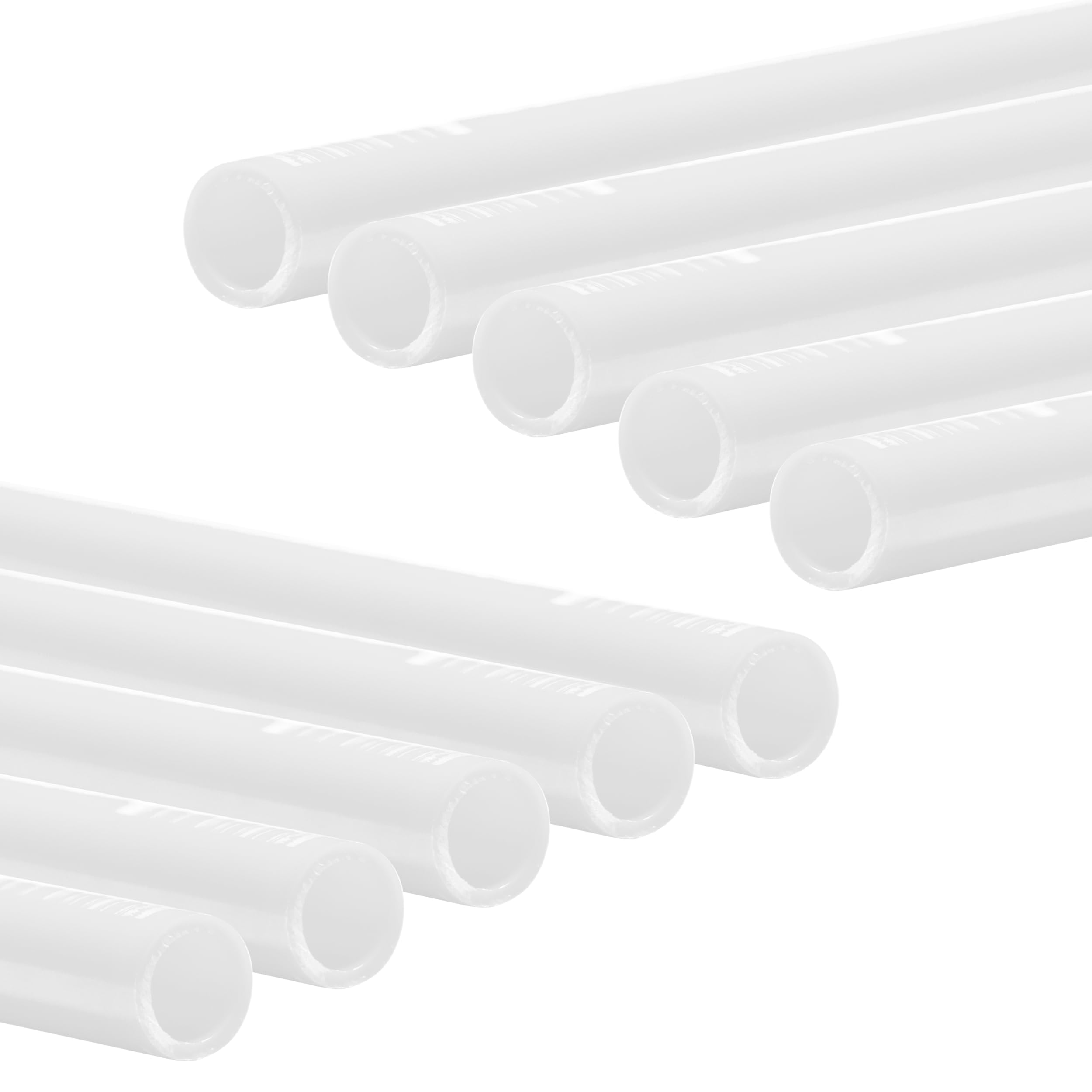 SharkBite 1/2 Inch x 5 Feet White PEX-B, Made in the USA, Pack of 10, Flexible Water Pipe Tubing for Plumbing, U860W5