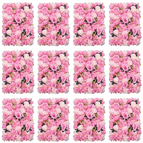 12 Paneles De Pared De Flores Artificiales Rosas Artificiales, Fondo De Pared Para Fiestas, Bodas, Despedidas De Soltera, Baby Shower, Navidad, Decoración Del Hogar, 60 X 40 Cm Rosa Oscuro 12 Paneles De Pared De Flores Artificiales Rosas Artificiales, Fondo De Pared Para Fiestas, Bodas, Despedidas De Soltera, Baby Shower, Navidad, Decoración Del Hogar, 60 X 40 Cm Rosa Oscuro