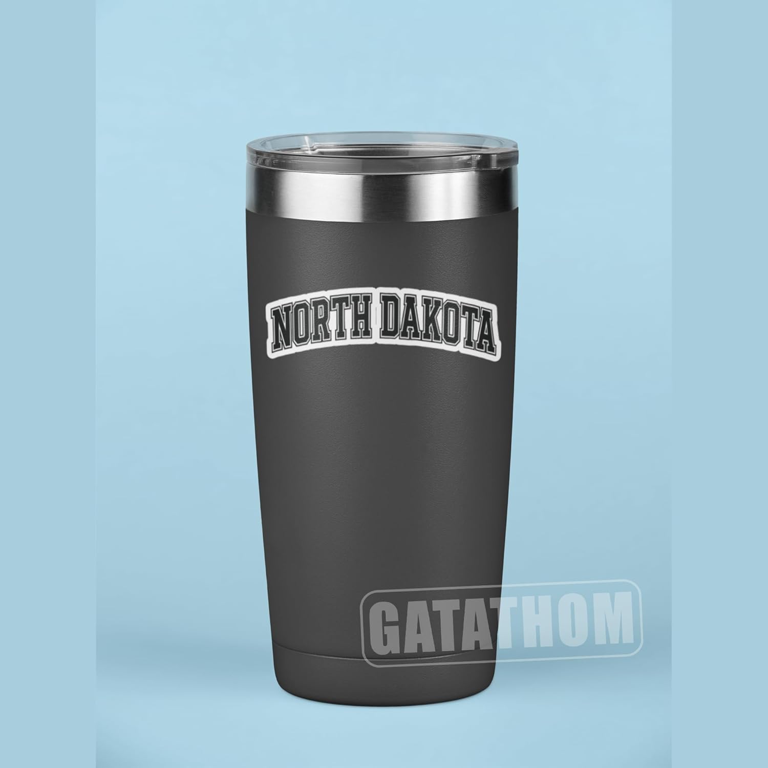 (3PCS) North Dakota Sticker, North Dakota Vinyl Decals US State, Waterproof Vinyl Decal for Laptops, Water Bottles, Scrapbooking, Travel Gift | 3" x 1" - Image 2