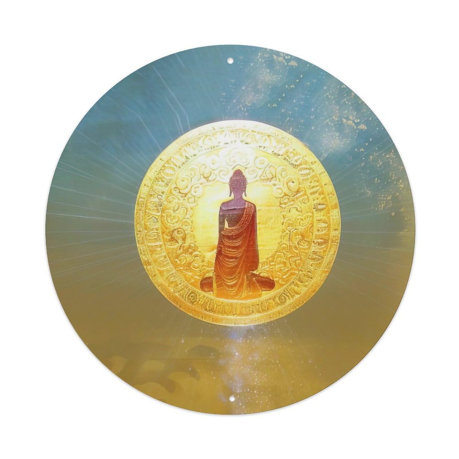 Buddhism Buddha in The Sky Metal Tin Sign