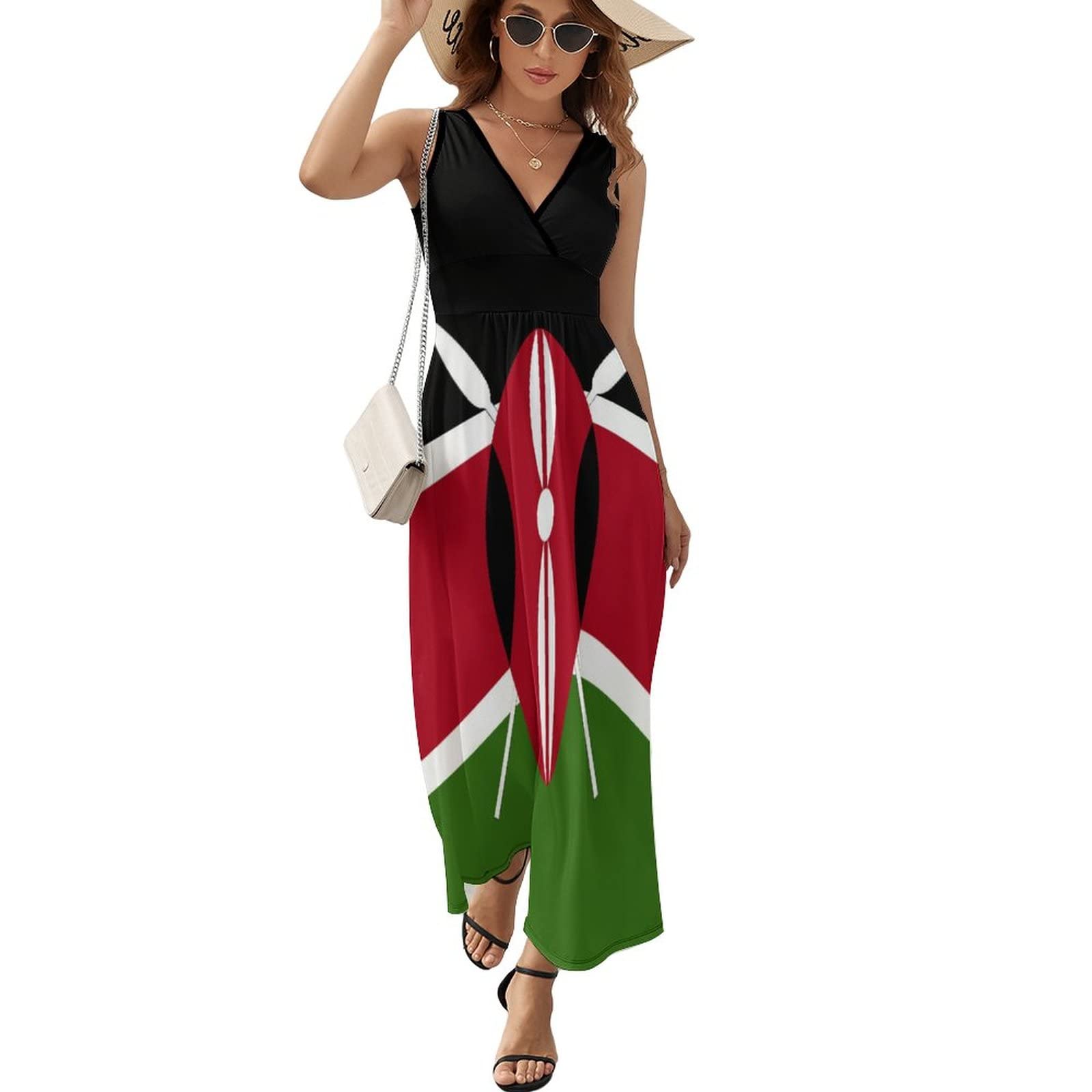 fitted lace wedding dress TAIZIYEAH Kenya Flag Women Casual Fashion Print Dresses for Women Summer  Top S at Amazon Women's Clothing store