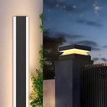 Stainless Steel Outdoor Post Lights,110-240V Hard Wired Light,Outdoor lamp Post,Deck Decorations Outdoor,Outdoor Column Lights,Modern Waterproof Light for Landscape Garden Patio Wall Columns LED Wall