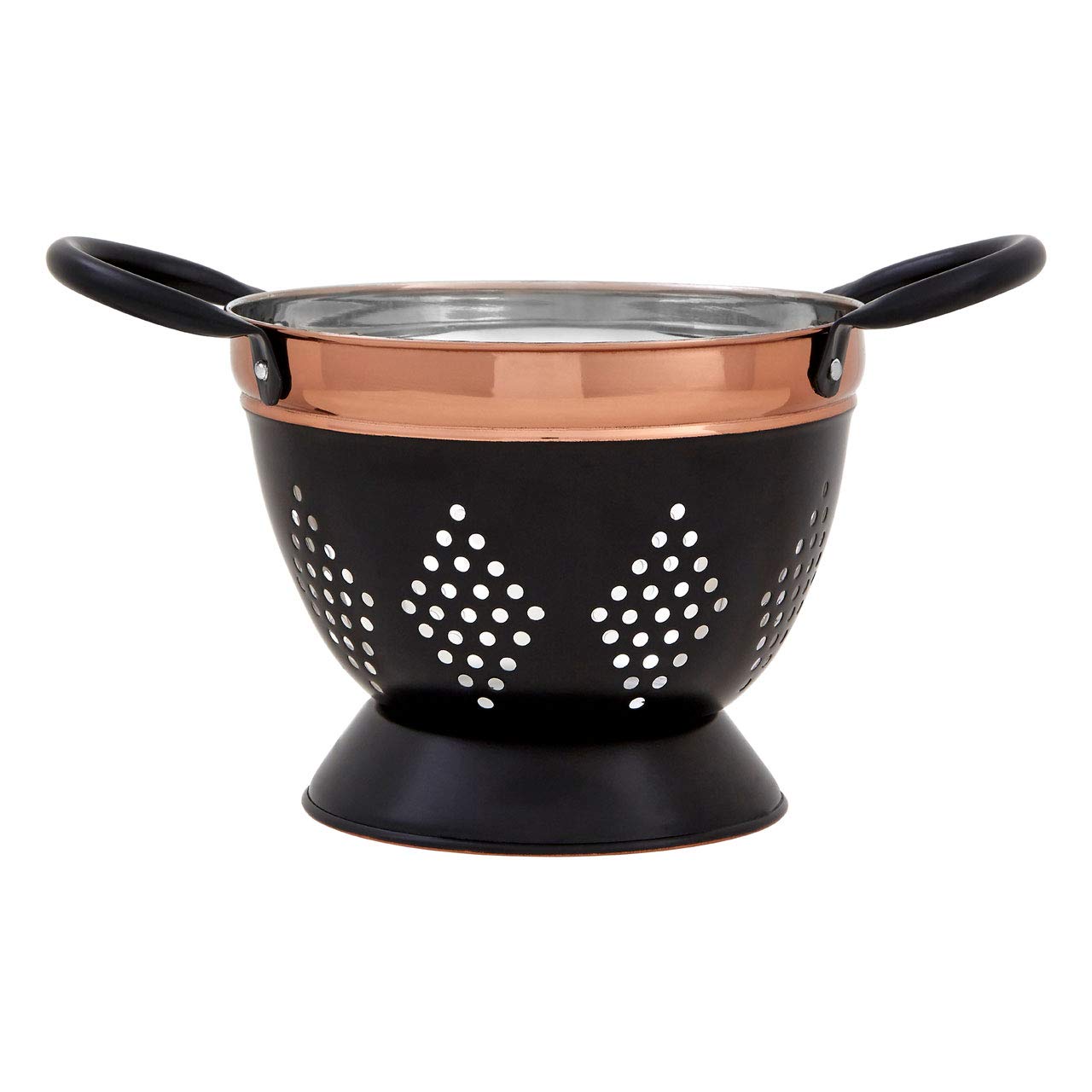 Premier Housewares Prescott Small Colander - Stainless Steel - Grey