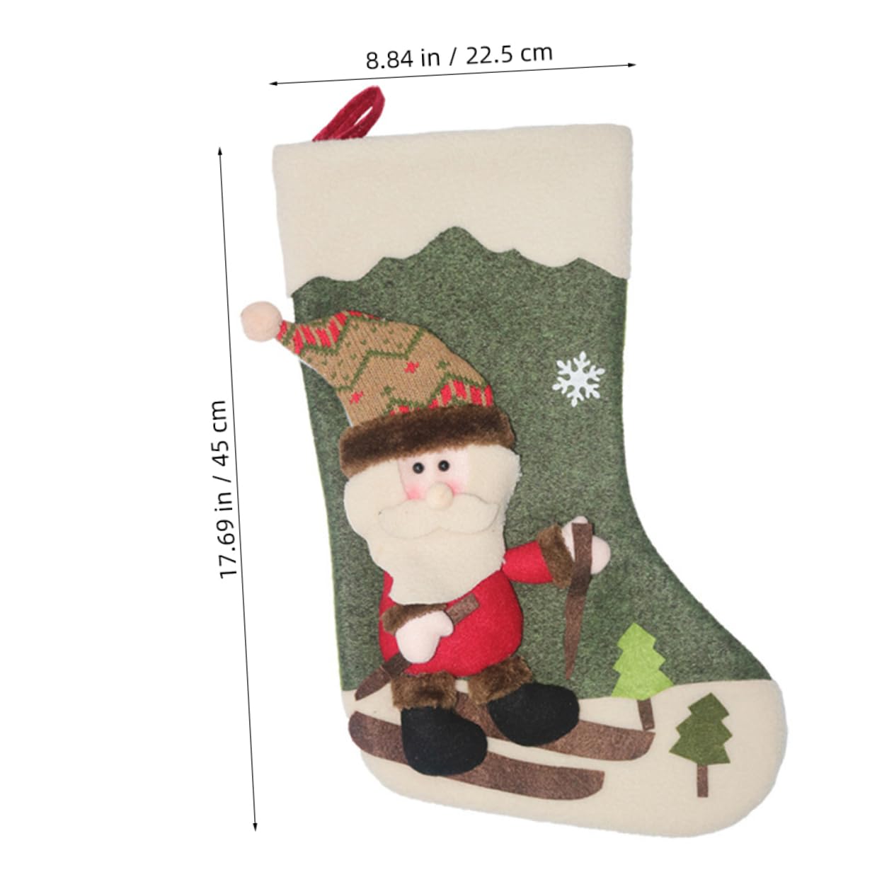 3stücke Weihnachtsstrümpfe Mit Santa Und Elch Dekoration Für Weihnachtsbaum Und Festliche Für Mädchen Und Zuhause