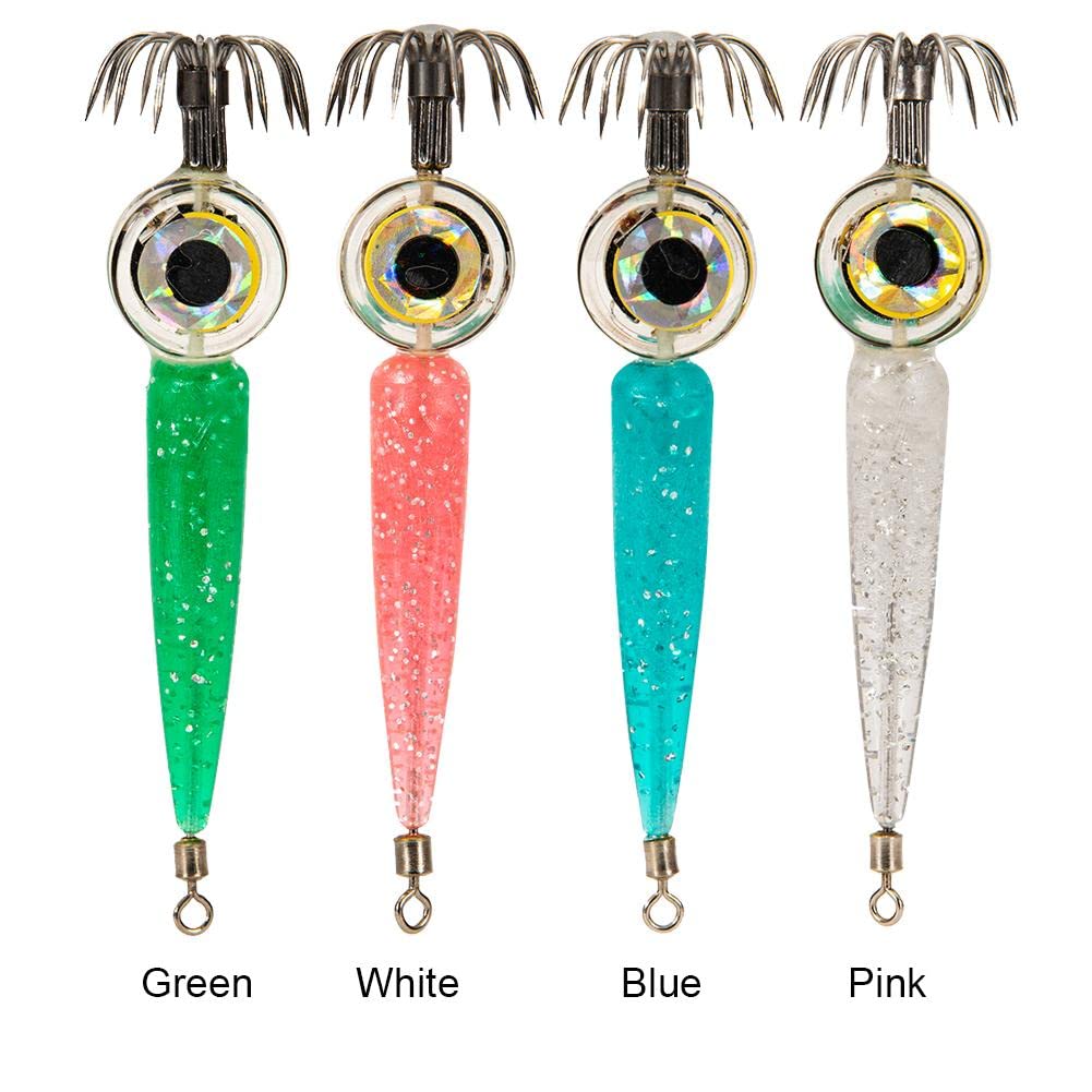 Lampada subacquea a LED for pesci con calamari e polpo da pesca (rosa)