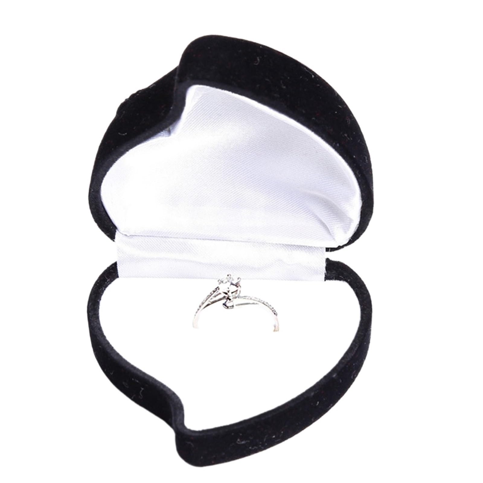 Ring Box Ring Box Lining Jewelry Flocking Flower Design Display For Storage