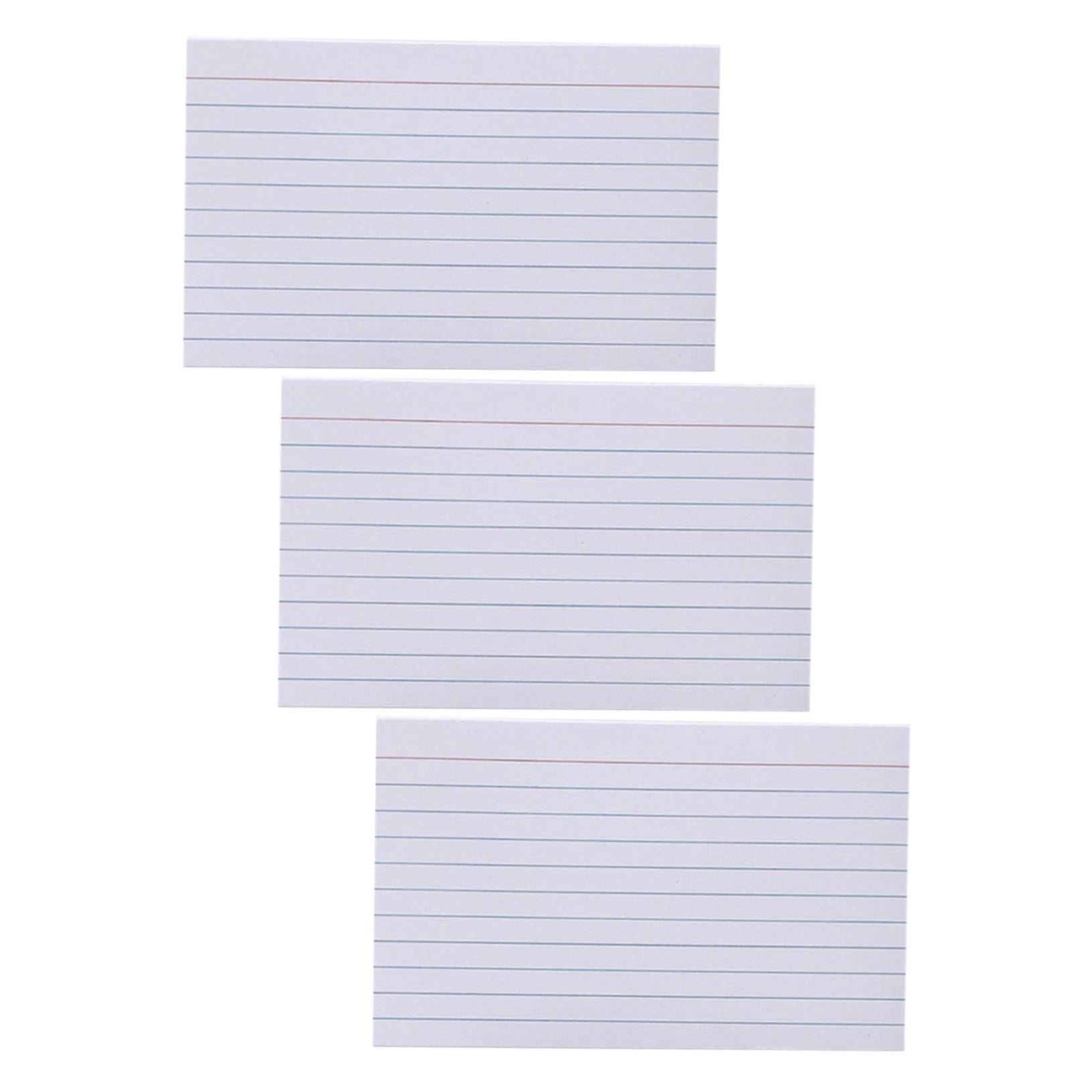 Fiches Bristol Lignées Recto Verso 600 Pièces Papier Blanc