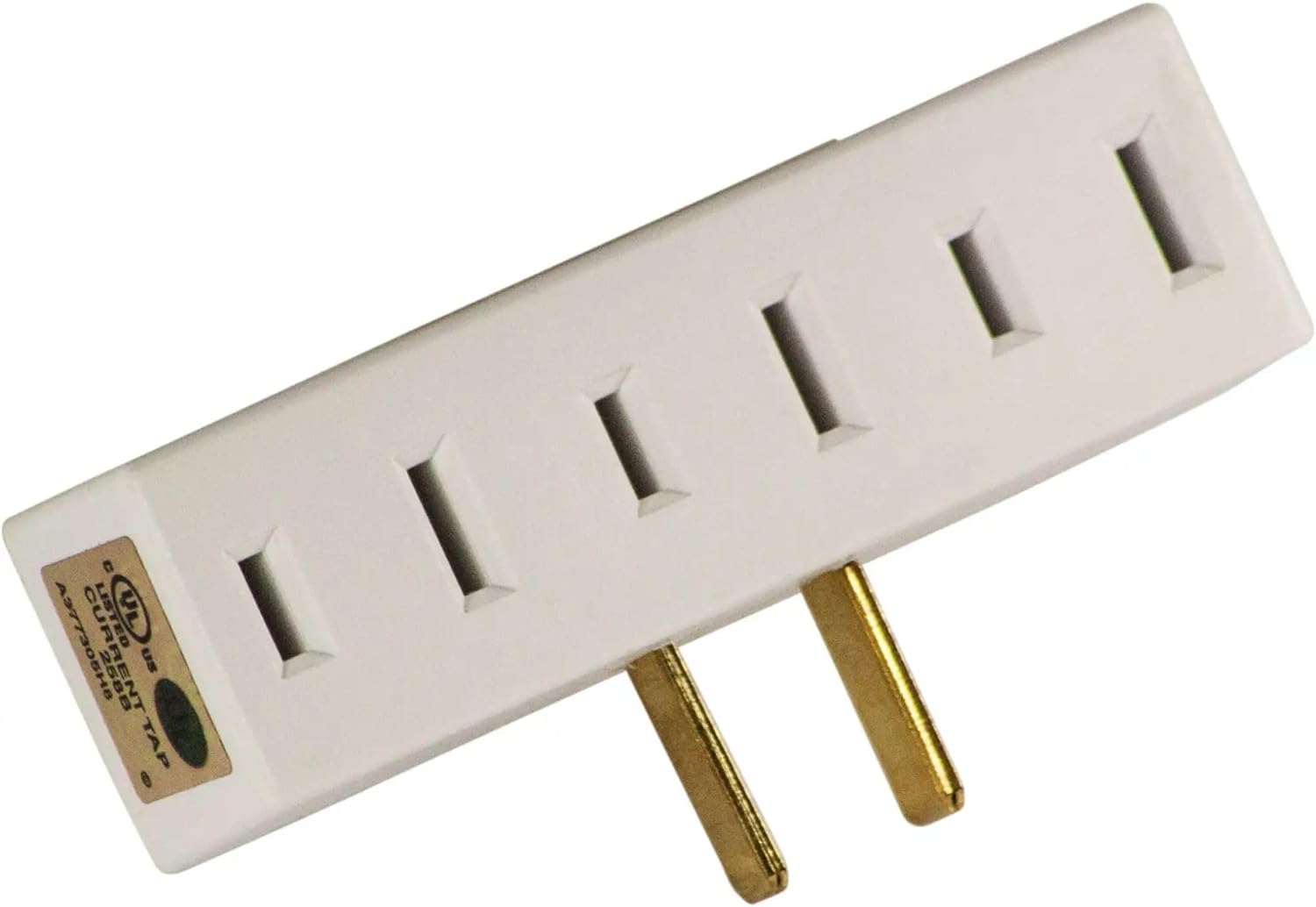 Leviton R4265W TRIMFIT Triple Tap PlugIn Outlet Adapter