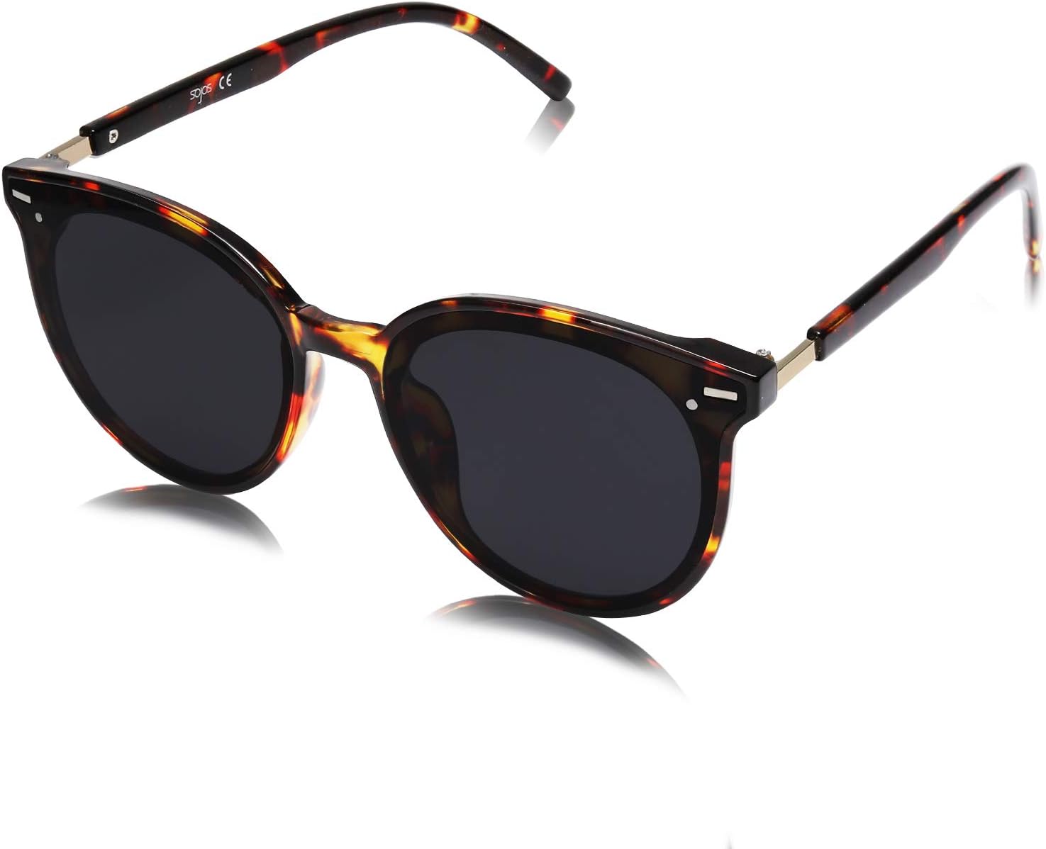 SOJOS Sunglasses Womens Trendy 2025 Classic Round Retro Vintage Shades Large Frame Sunnies SJ2067