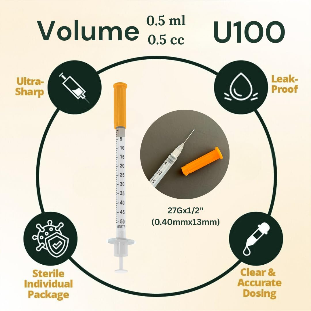 Amazon.co.jp: Elimedical 獣医インスリン注射器 U-100 0.5cc Amazon.co.jp: Elimedical 獣医インスリン注射器 U-100 0.5cc