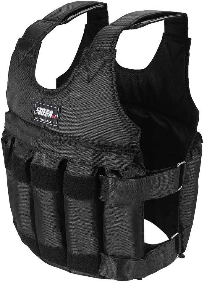 ASfairy Force Weighted Vest Adjustable Weight Vest for Running & Mobility Max Load 110LB Exercise Training Fitness, Highly Flexible Compression