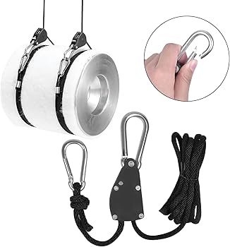 Corde de suspension avec mousqueton en fer galvanisé