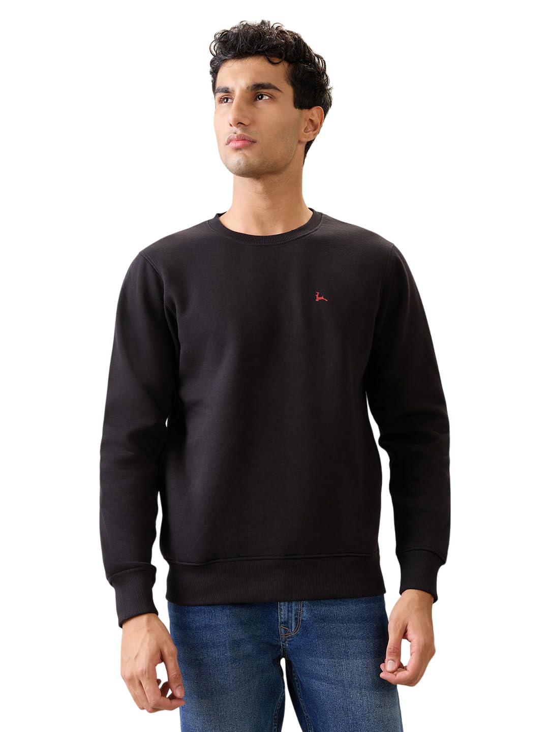 parx Men Full Sleeve Regular Fit Solid Pattern Cotton Polyester Blend Round Neck Round Neck Casual Sweatshirt-picture-20
