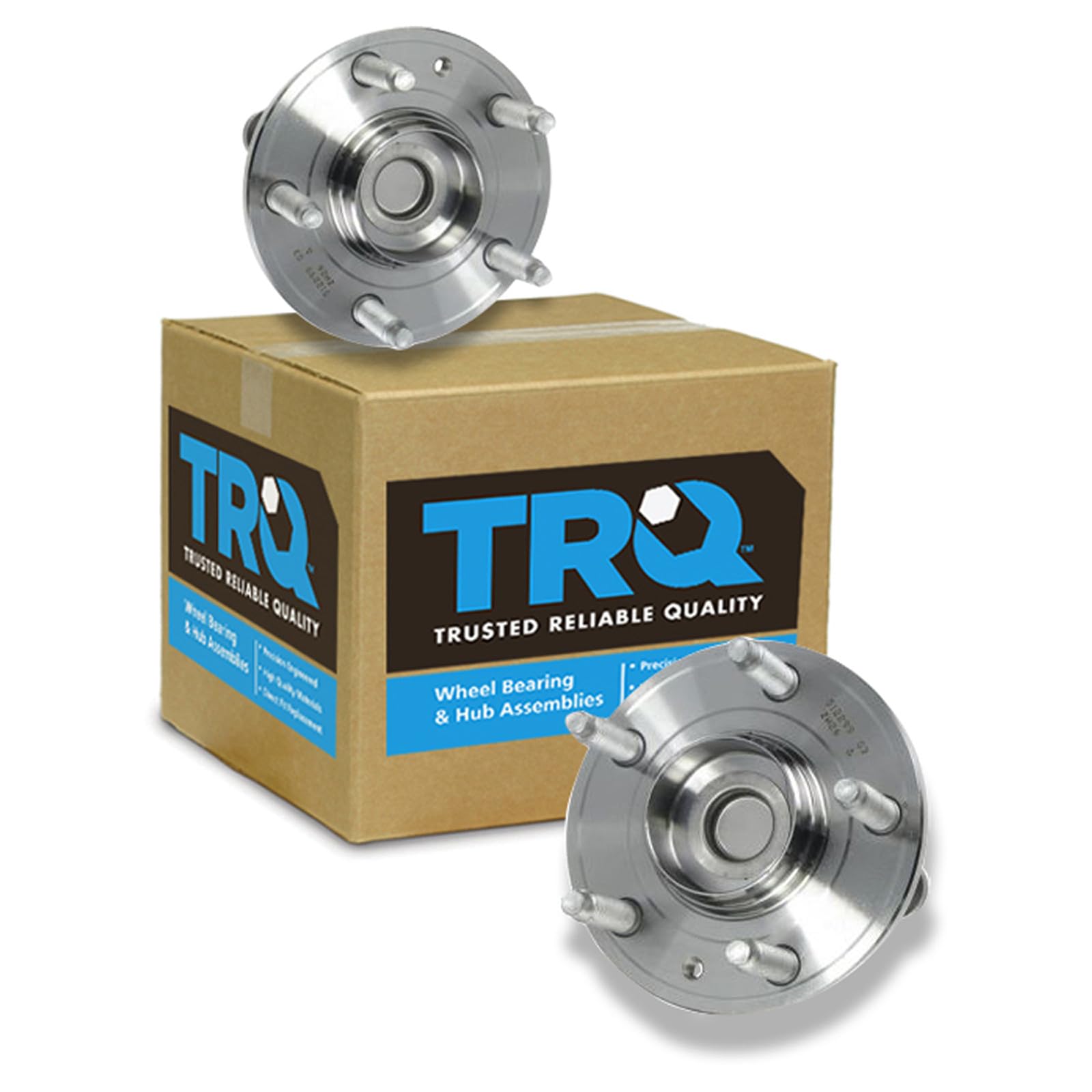 TRQ Rear Wheel Bearing and Hub Assembly Set 2 Piece
