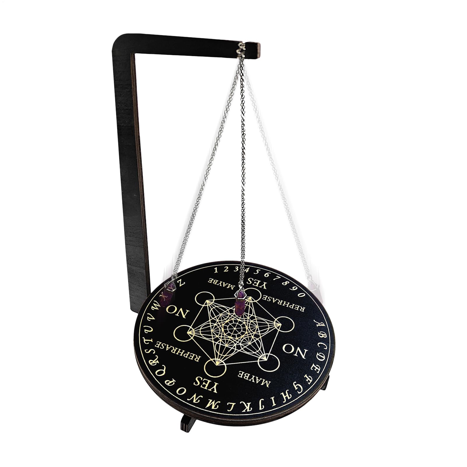 Pendulum Board Per Divinazione | Tavola Altare In Legno Per Pendolo,Strumento Rituale Fatto A Mano Per Lavoro Energetico Spirituale E Meditazione Verticale