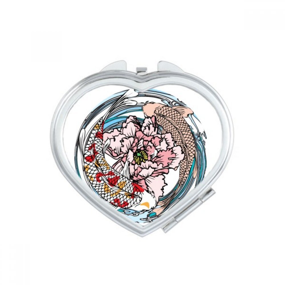 Miroir de poche nénuphar pour vos retouches maquillage au bureau et en voyage