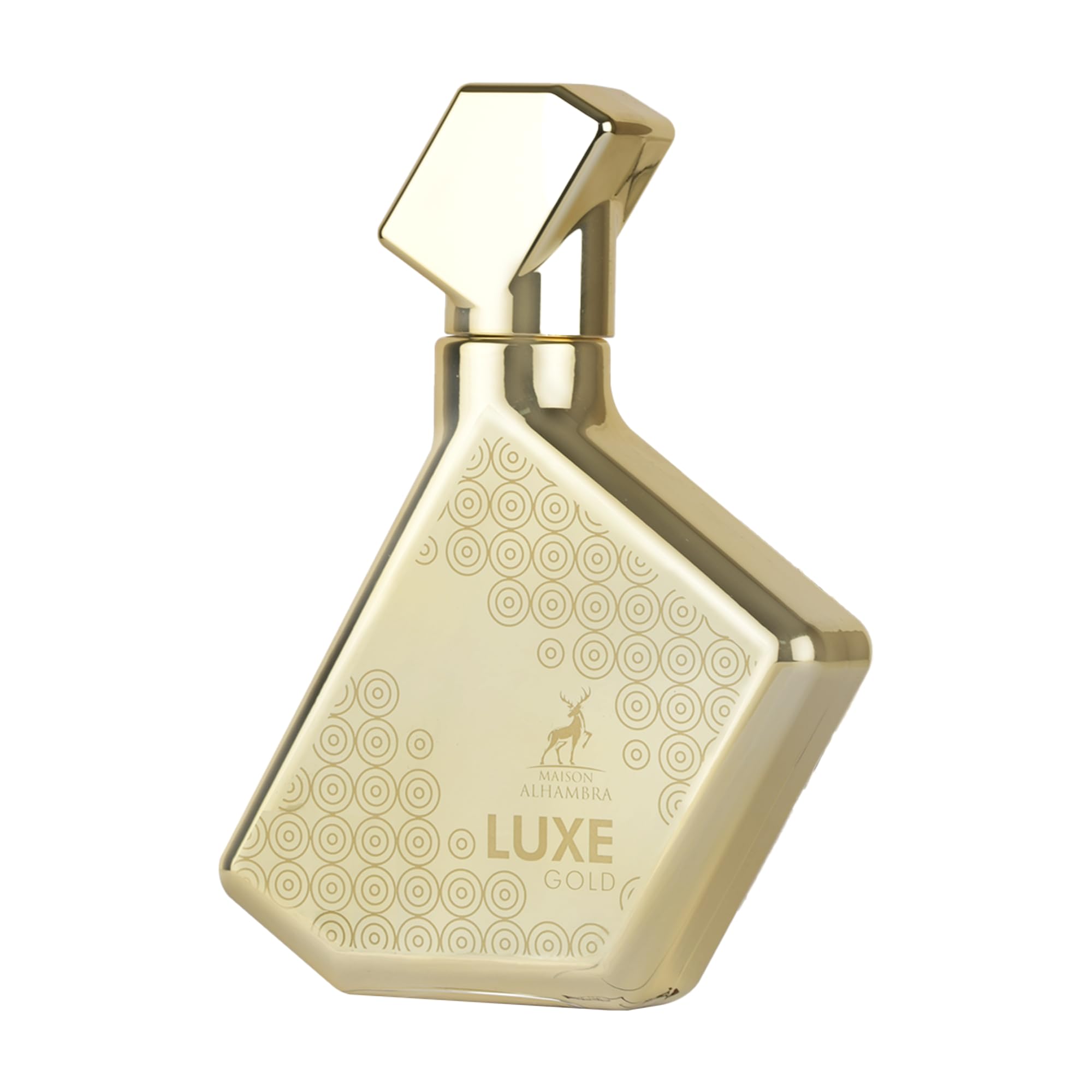 Maison Alhambra Luxe Gold – Citrus, Woody, Floral, Amber – Eau de Parfum Spray Long-Lasting Fragrance for Unisex, 3.4 Ounce / 100 ml