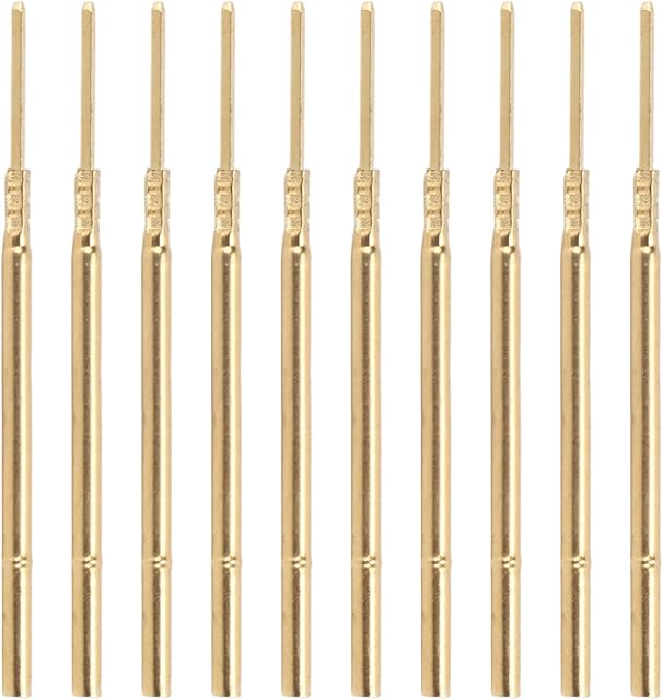 100PCS Probe Test Needle Sleeve Multimeter Test Lead Probe Kit Copper Material Dia 1.7mm Length 38.3mm Test Probe Replace for Electronic Test