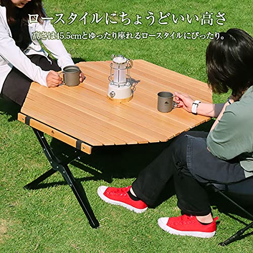 Amazon.co.jp: M.O.L 天然ビーチ材 ウッドロールテーブル 90OG