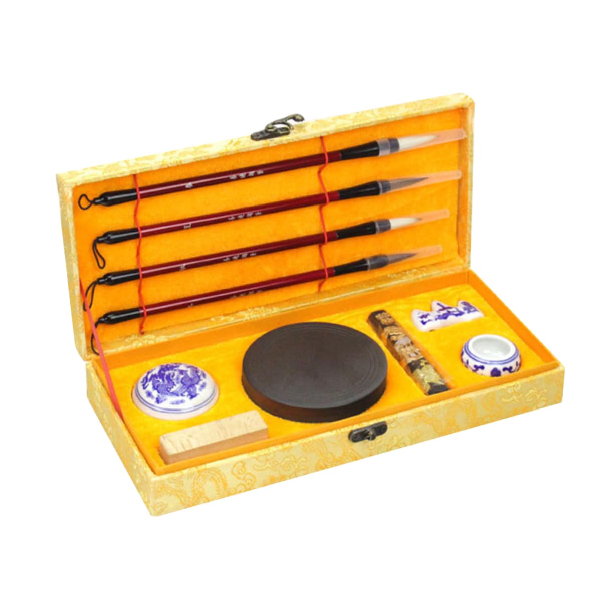 Uonlytech Strumenti Per Scrittura Cinese Pennello Per Calligrafia Inchiostro Carta Per Inchiostro Accessori Per Calligrafia Idea Regalo Per Principianti