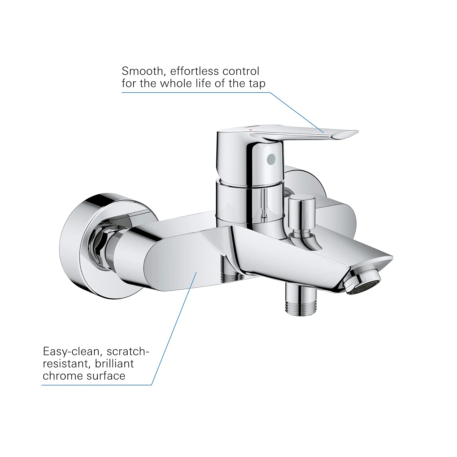 Grohe Euroeco Miscelatore Monocomando Doccia - Design Moderno In Cromo - Foto 5