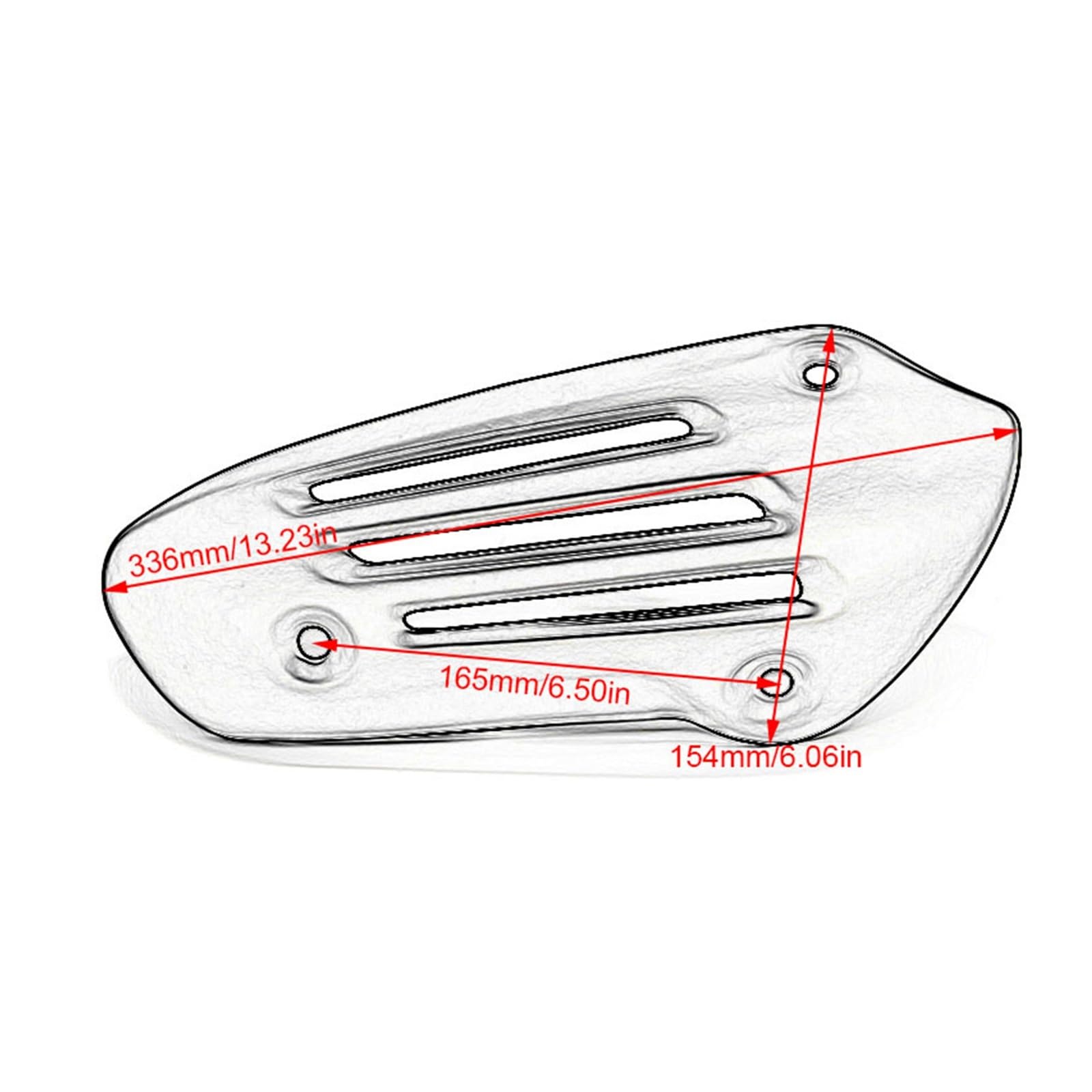 Moto Marmitta Scarico Scudo Termico Copri marmitta Scarico Moto per Ve&sp&a per Sprint 150 2016-2021 2022 per Primavera 125/150 2014-2022(Black