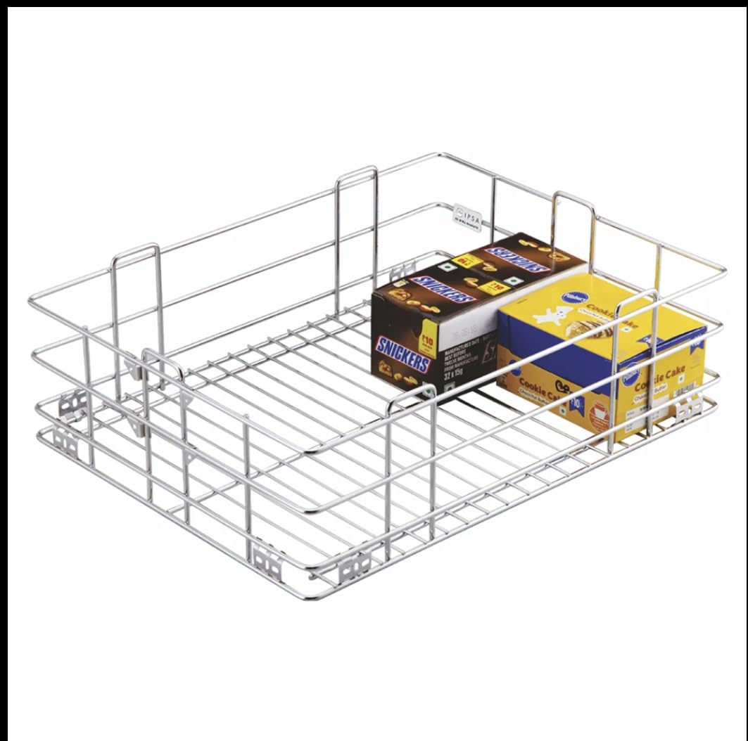 Jaguar Decor Wire Storage Basket, Stainless Steel, 24 x 20 x 4 Jaguar Decor Wire Storage Basket, Stainless Steel, 24 x 20 x 4