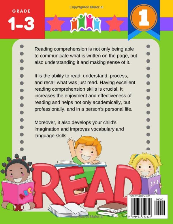 Reading Comprehension Workbooks for Grade 1-3 common core homework books (English-Spanish): Practice short passages stories and learning first sight ... Read success assessments -teacher created - Image 2