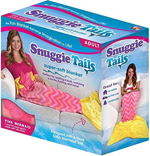 Snuggie Tails Mermaid Blanket For Adults (Pink)