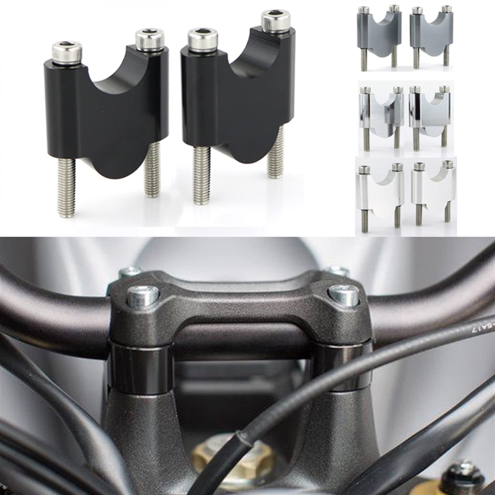 Lenkerklemme Höhenverstellung Motorrad 1-1/8
