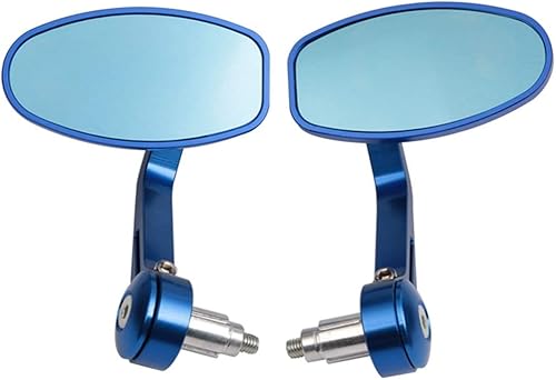 LHSM Accesorios de motocicleta Espejo retrovisor Manillar Extremo Lateral Retrovisor Espejos para Yamaha MT09 Rizoma Vespa GTS Z900 Suzuki Katana