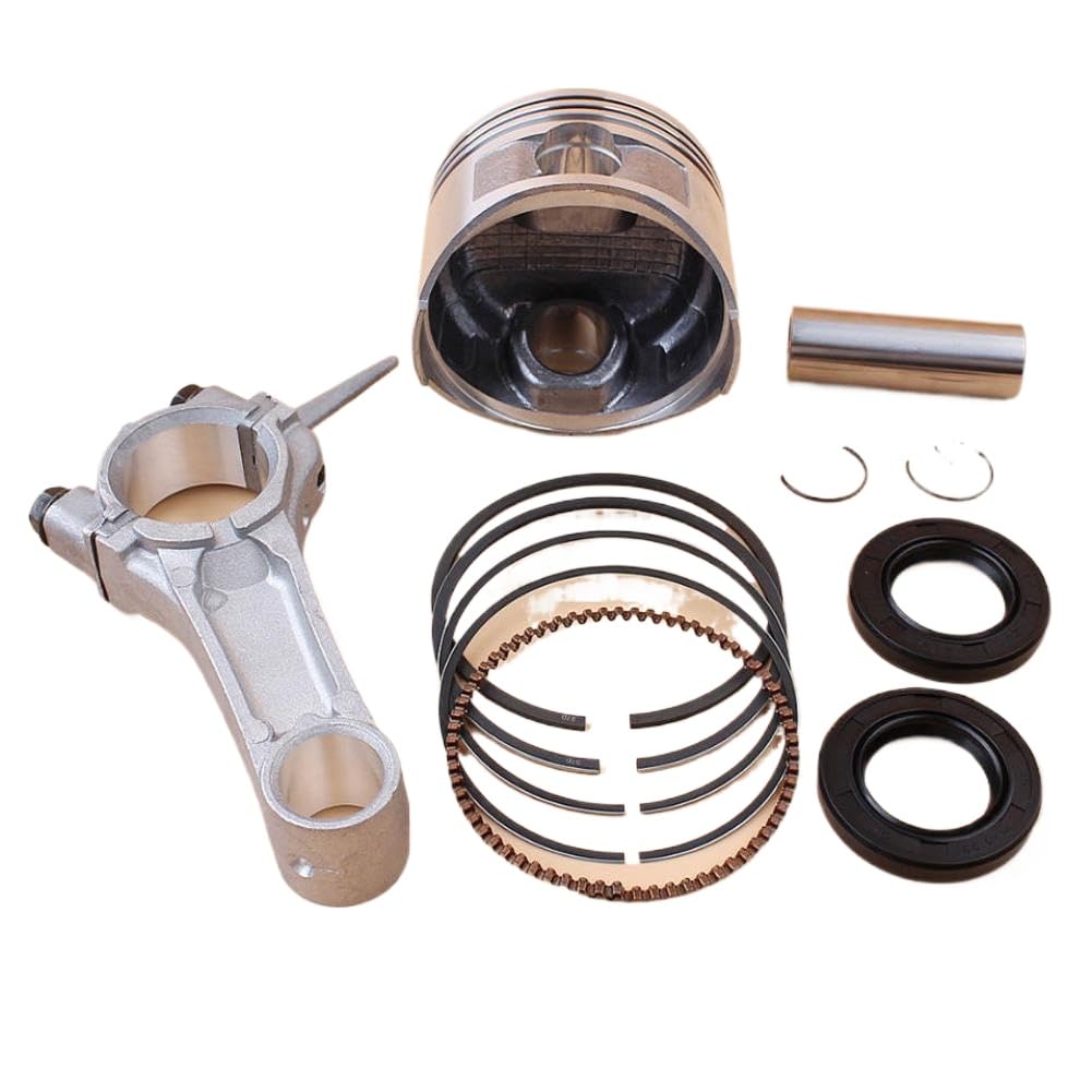 68mm Anillos de pistón conectando Rod Crankshaft Oil Seal Kit para Lawn Mower GX160 168F 5.5HP Motor Equipo de energía Exterior reemplazo